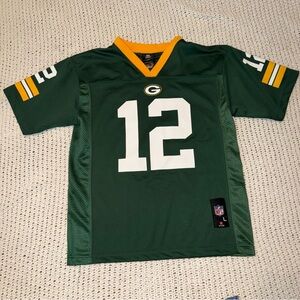 NFL Kids Green Bay Packers Aaron Rodgers Youth Jersey Green and Gold Size Large